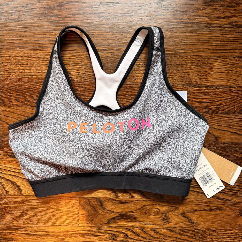 NWT Peloton X Adidas Digital print Sports bra size L